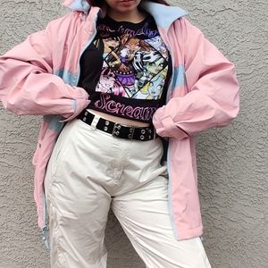 Pastel vintage wind breaker coat